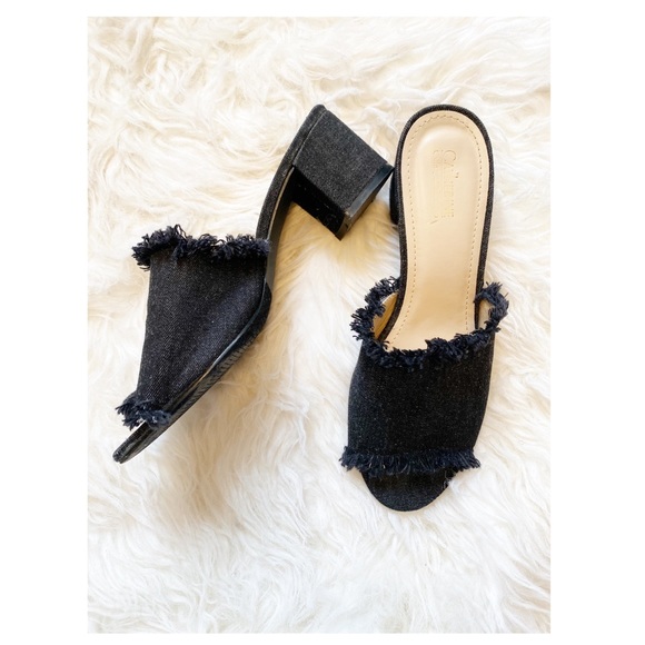 Catherine Malandrino - Raw Edge Slides - Picture 1 of 6